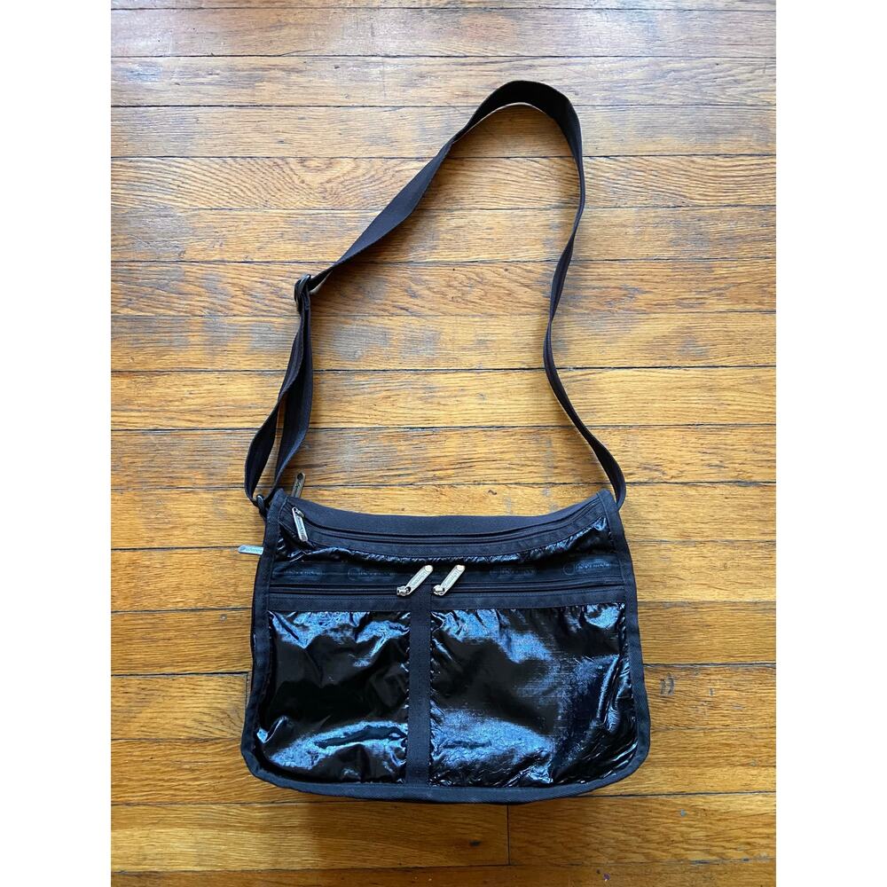 LESPORTSAC Expandable Black Crossbody Bag